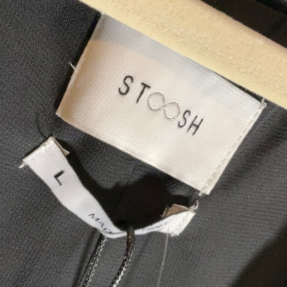 Stoosh Satin Cropped Bomber Jacket - Picture 9 of 9
